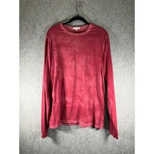 Cotton Citizen Red Supima Cotton Long Sleeve Tee Shirt Medium Staple Minimalist